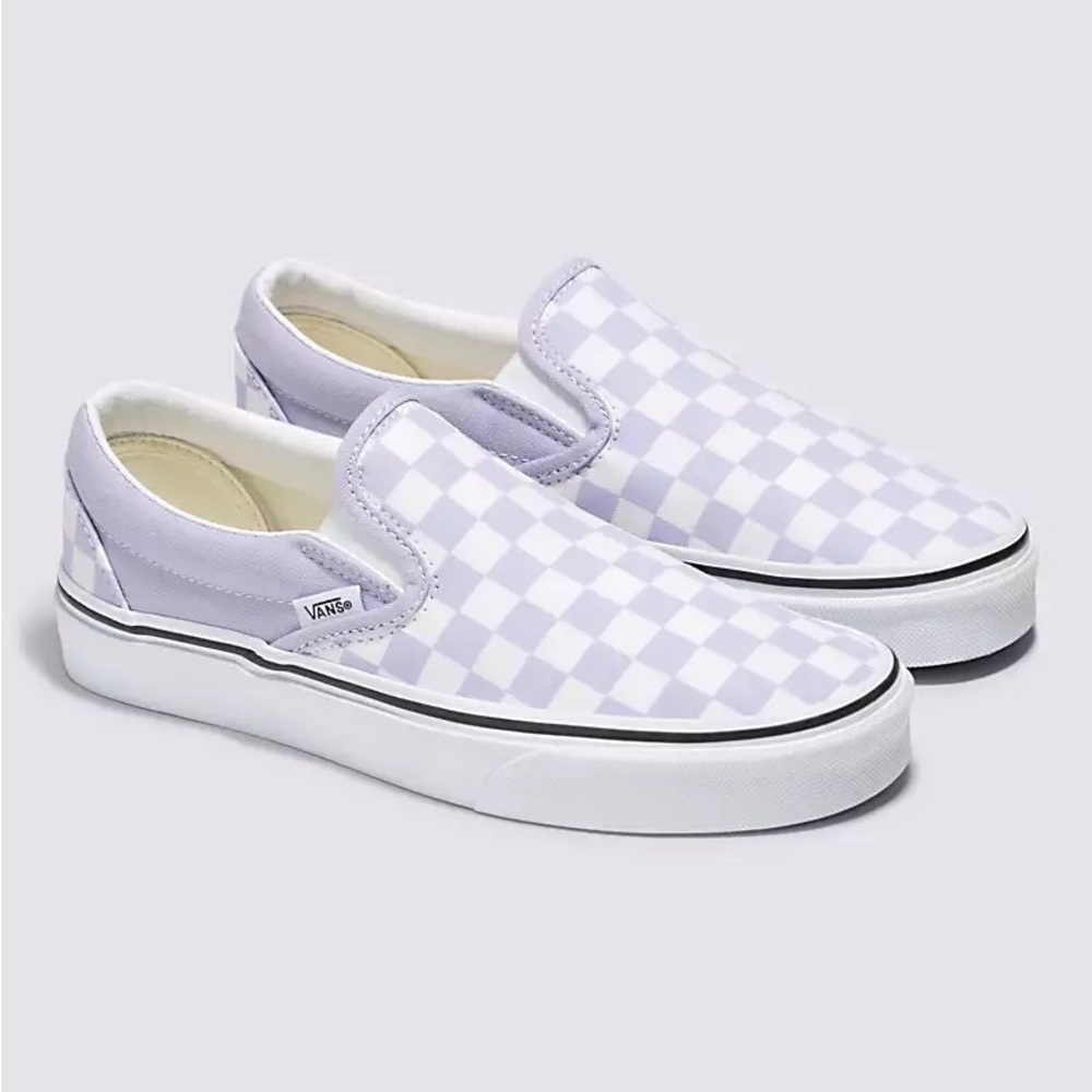 Purple Checkered Vans